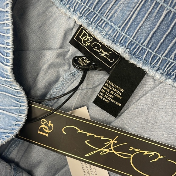 DG2 Diane Gilman SoftCell Denim Wide-Leg Pant - Picture 7 of 8